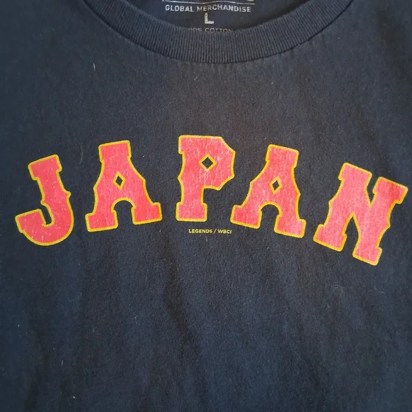 Legends- WBC Samurai Shohei Ohtani 100% Cotton Tshirt. Size Youth L - Picture 2 of 7